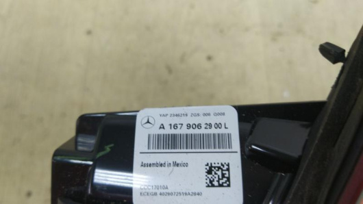 Фонарь крышки багажника левый Mercedes-Benz A1679062900 для авто Купить в Магазине